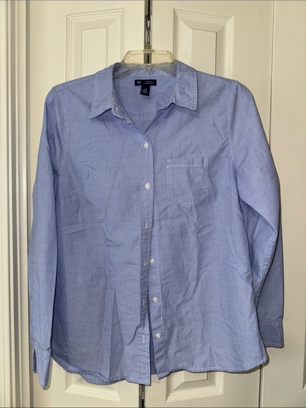 GAP Light Blue Casual Button-Down Shirt